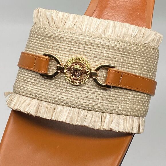 Versace Medusa '95 55MM Raffia Mules - Picture 5 of 13